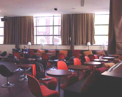 Cafe seating in 12 Lounge