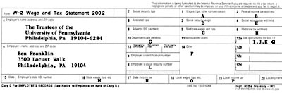 Image of W-2 form