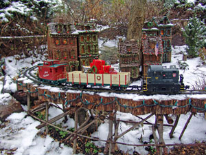 Holiday Garden Railway Display