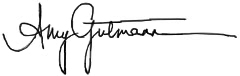 AMy Gutmann Signature