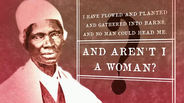 caption: Abolitionist and women's rights activist Sojourner Truth.