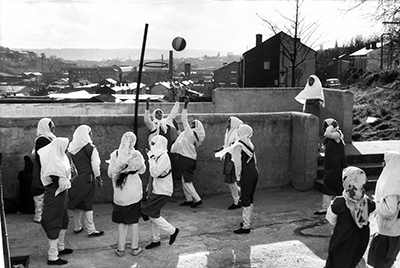 caption: At the Zakaria Muslim Girls High School, in Batley, Yorkshire, England, Great Britain 1989.