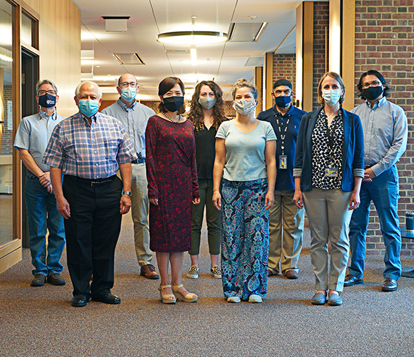caption: The Biotech Commons staff are poised to assist students, faculty, and researchers. Photo Courtesy Penn Libraries