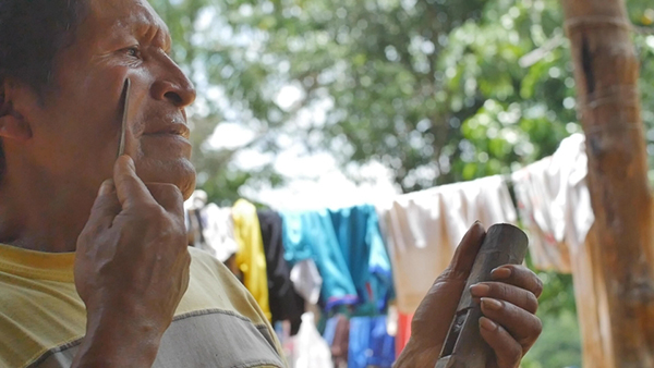 caption: Still from Juan Castrillón’s film, Kiraiñia (Long Flutes). Dr. Castrillón is the Annenberg School for Communications's inaugural Gilbert Seldes Postdoctoral Multimodal Fellow.