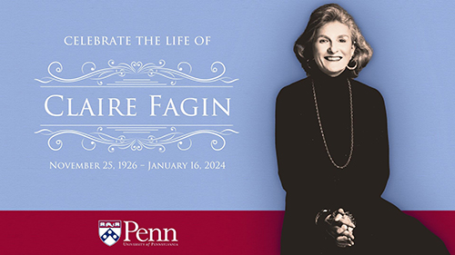 Claire Fagin life celebration image