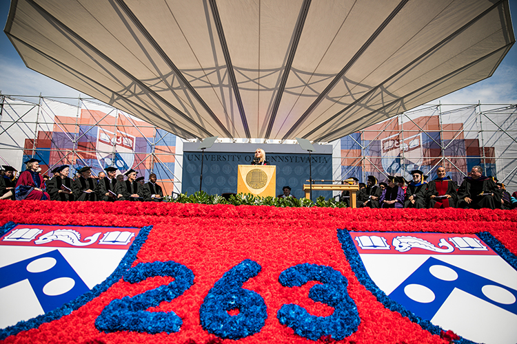 caption: The 263rd Commencement of the University was on May 20, 2019.