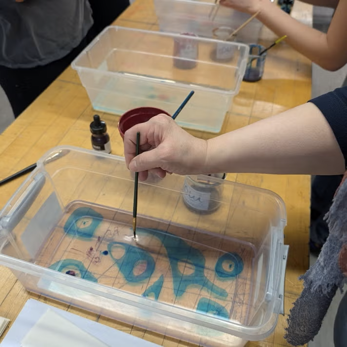 Suminagashi Paper Marbling