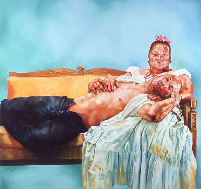 caption: David Antonio Cruz, Puerto Rican Pieta en la calle de la Fortaleza, 2006. Collection of EI Museo del Barrio, New York. Museum purchase through a gift from the Jacques and Natasha Gelman Foundation.