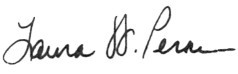 Laura Perna signature