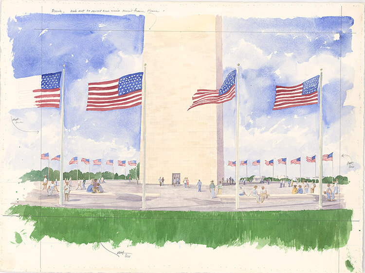 caption: Washington Monument, 2001