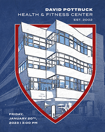 Pottruck Fitness Center 20th Anniversary graphic