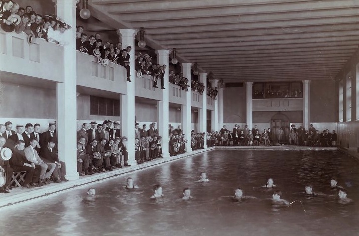 caption: Weightman Hall’s pool (above) opened in 1904 and closed during the 2005-2006 academic year.