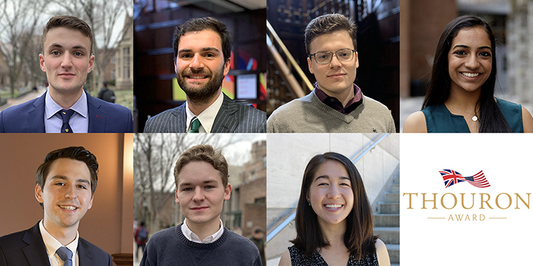 caption: (Left to right, top to bottom): Daniel Brennan, Braden Cordivari, Gregory Forkin, Natasha Menon, Robert Subtirelu, Zachary Whitlock and Maia Yoshida.