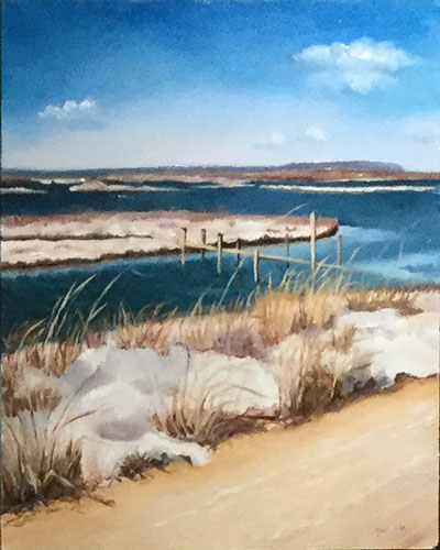 caption: Winter Marsh by Gay Walling.