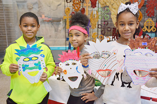 Children celebrate African cultures at the Penn Museum
