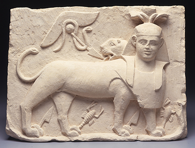 A sculpture on display as part of Magic in the Ancient World